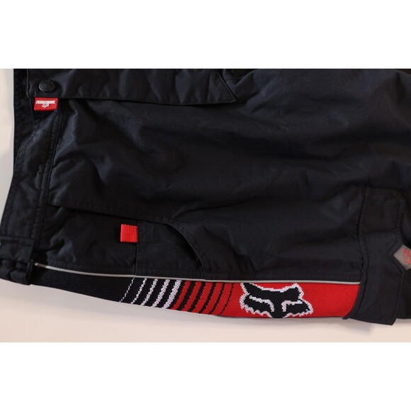 Vintage Y2K Fox Racing Men's Logo Red Black Moto Racing Cargo Pants Size 38 - Picture 6 of 15